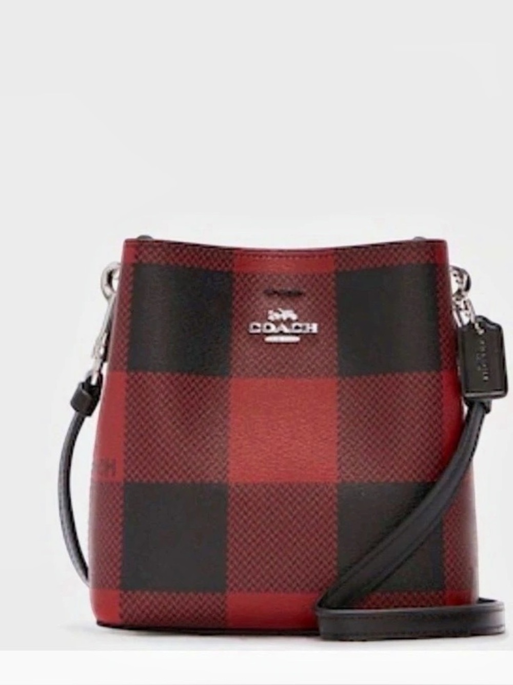 COACH Town Plaid Bucket bag - NWOT